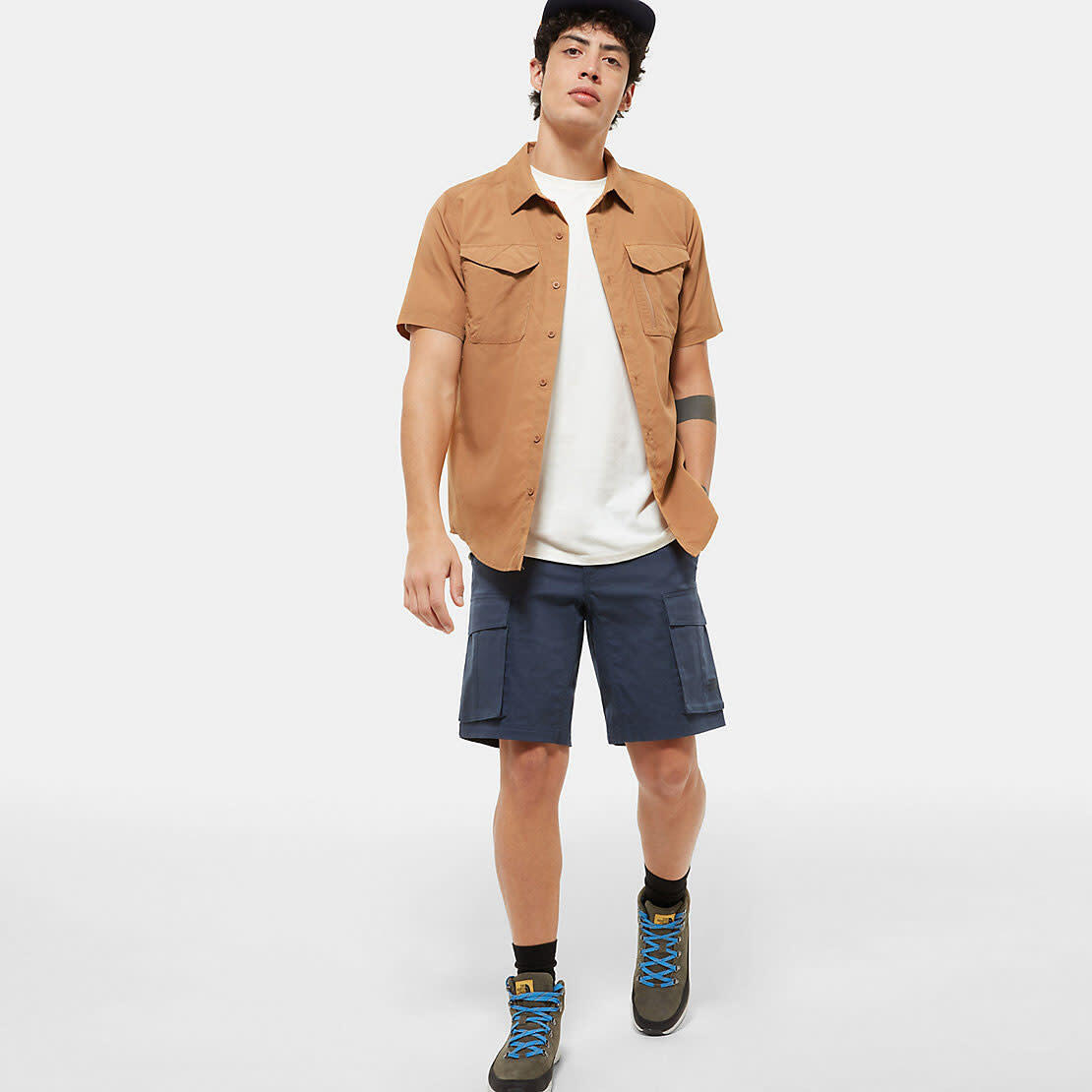 Camisa S/S Sequoia para homem - Cedro castanho 6/7
