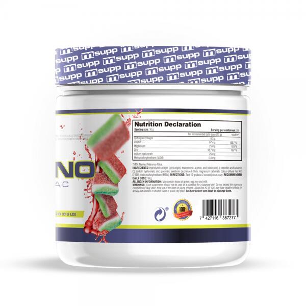 Collagen + MSM + Magnesium - 300g Sandias de la gelée de MM Supplements
