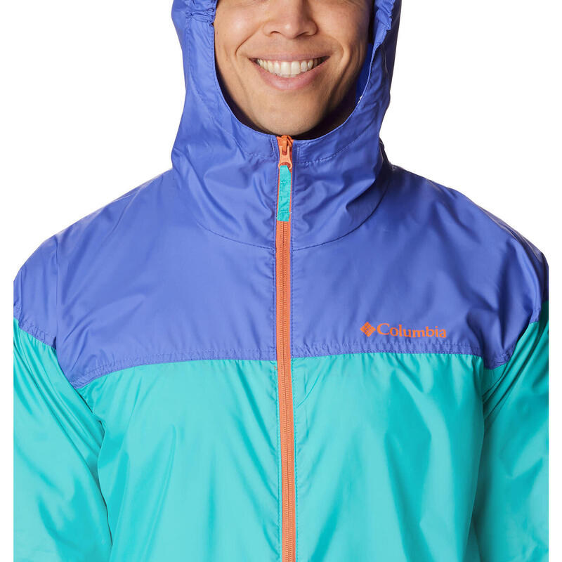 Casacos De Corrida Homem - COLUMBIA Flash Challenger Nov - Bright Aqua