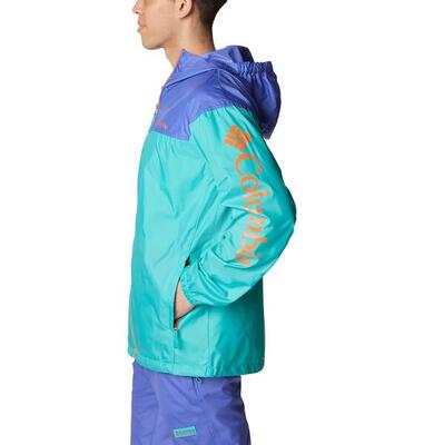 Hardloopjassen heren - columbia flash challenger nov - bright aqua