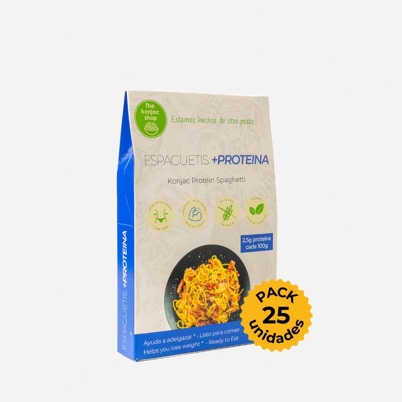 Espaguetis + proteina Pasta de Konjac (Pack 25 unidades)