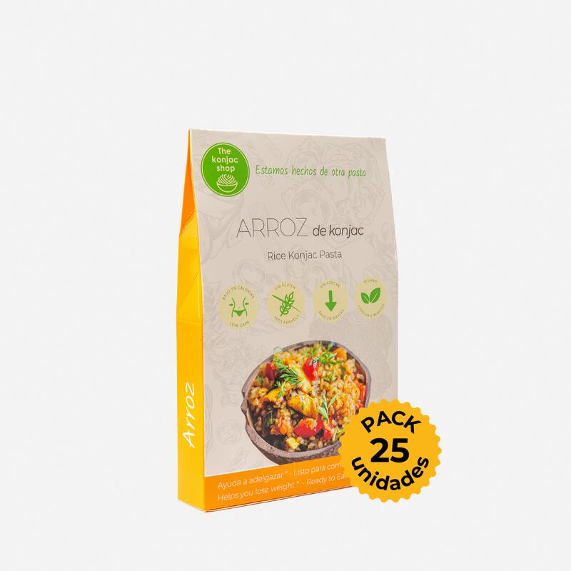 Arroz de Konjac: Pack 25 unidades (200g/unidad)