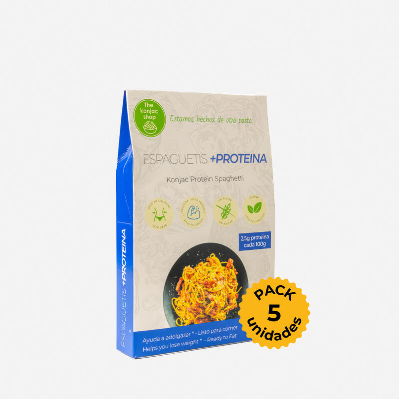 Espaguetis + proteina Pasta de Konjac (Pack 5 unidades)