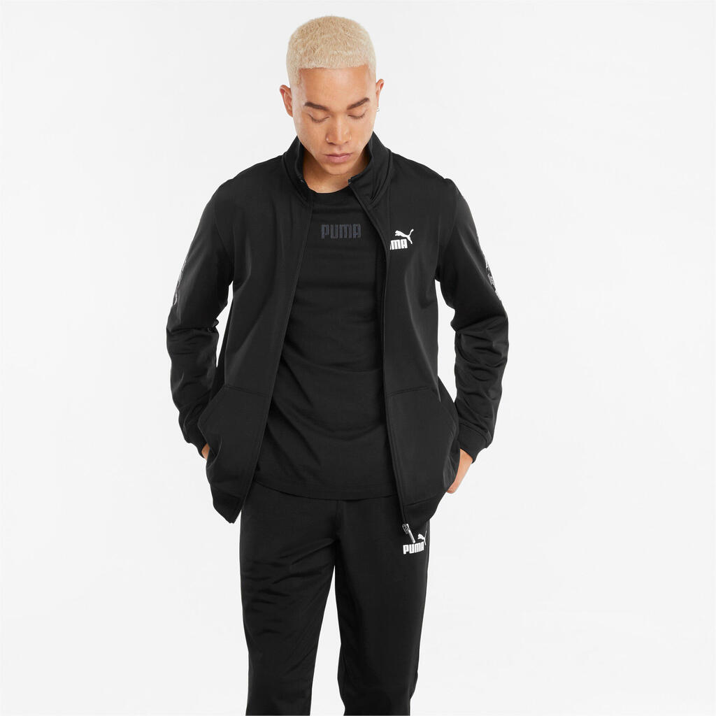 PUMA Mens BTS Tracksuit Set - Track Jacket And Bottoms - Black