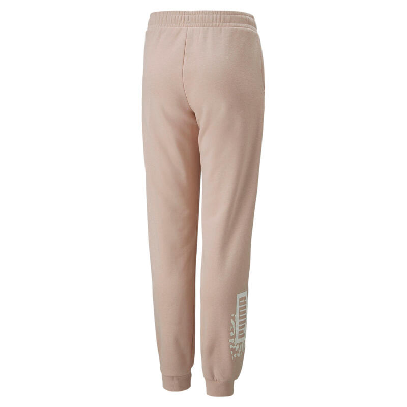 PUMA Kids Girls Alpha SweatPants Trousers Youth - Rose Quartz