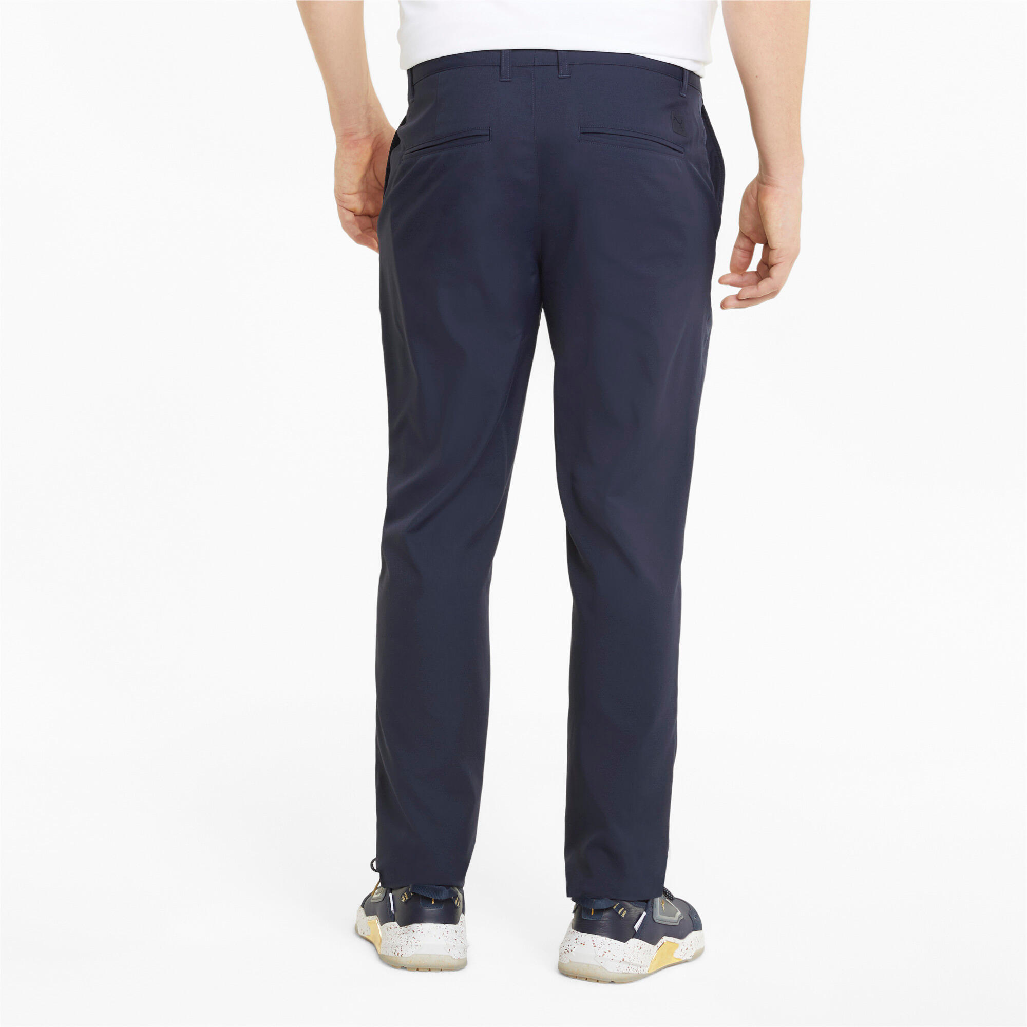 PUMA Mens Jackpot Tailored Golf Pants Trousers - Navy Blazer 1/4
