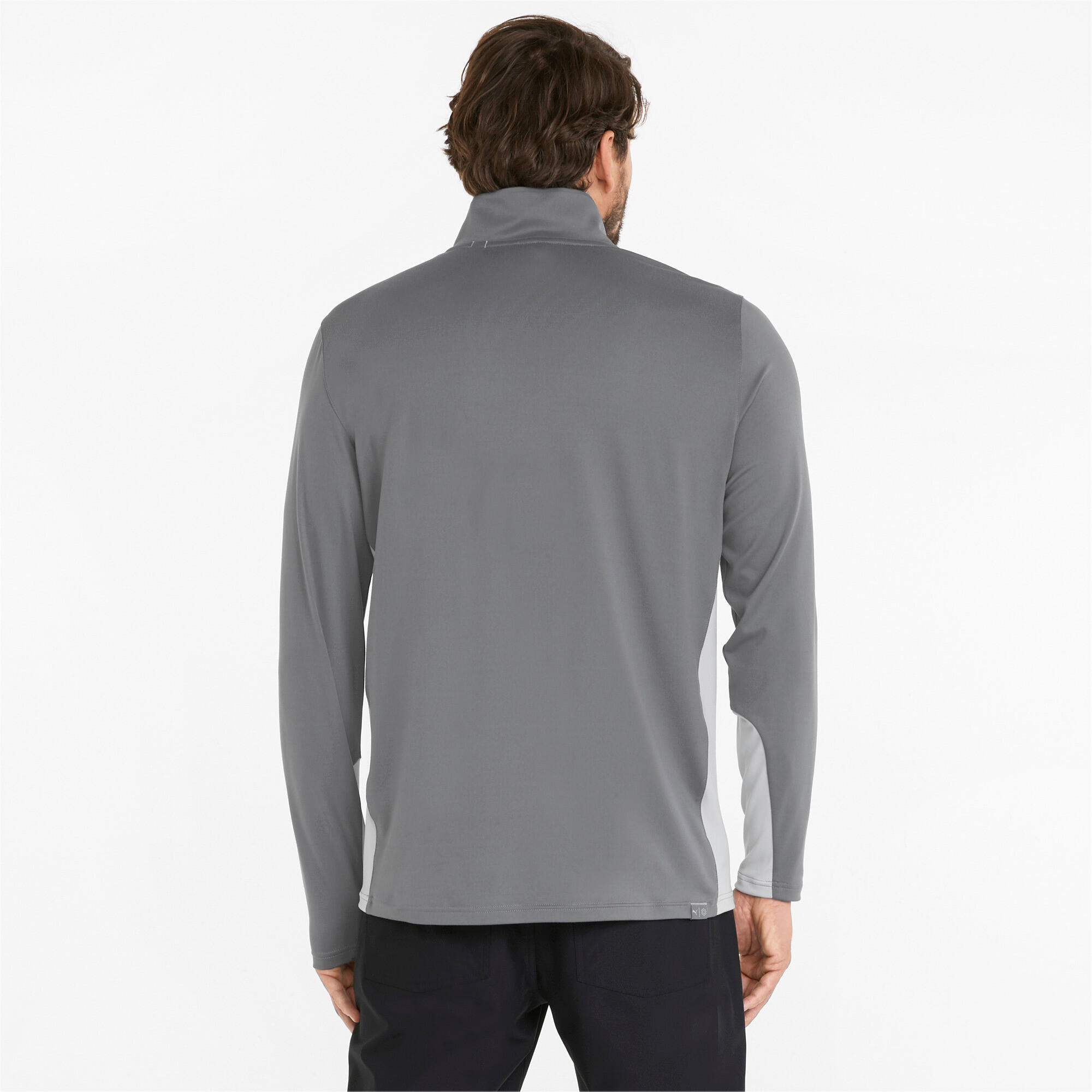 PUMA Mens Gamer Quarter-Zip Golf Sweatshirt - Quiet Shade 2/7