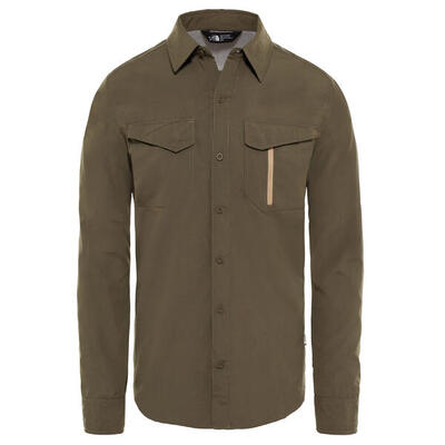 Kleding heren - sequoia l/s shirt - taupe green