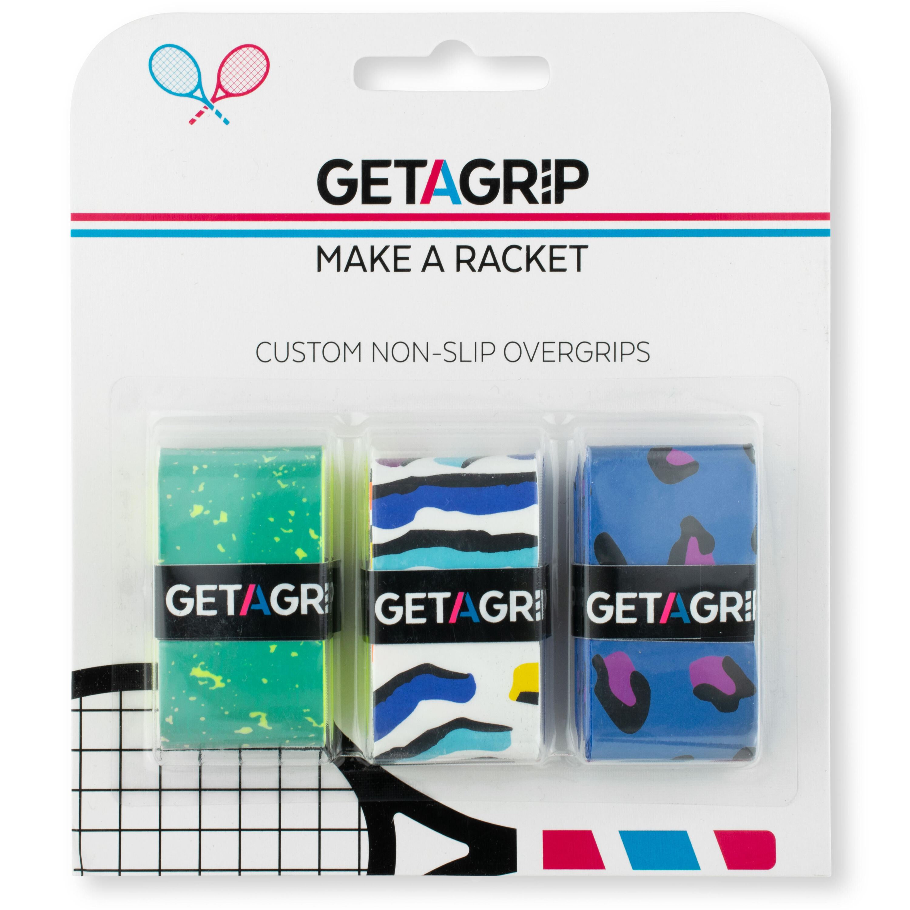 GET A GRIP Get A Grip Tennis Grips - Find Your Flair Pack