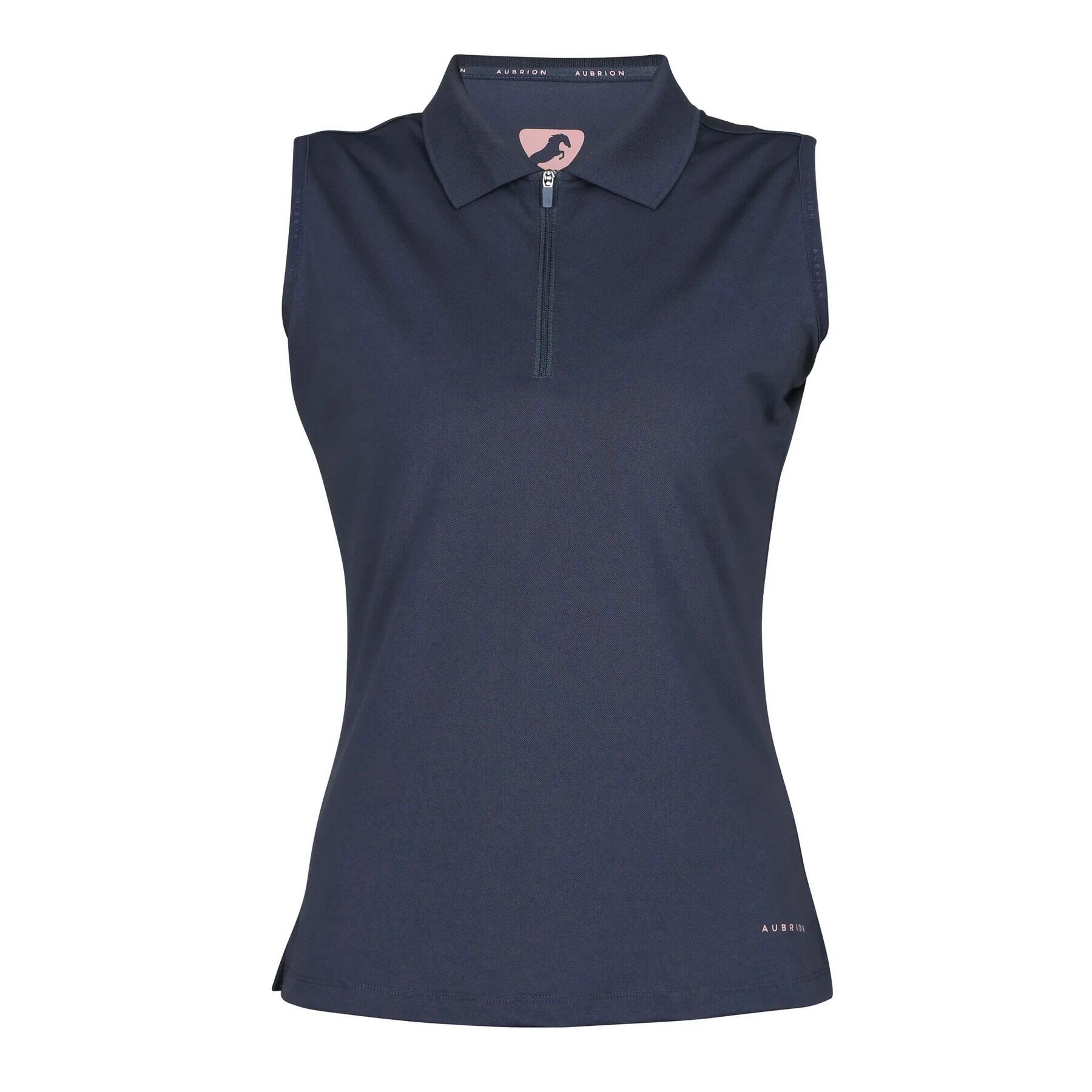 Womens/Ladies Sleeveless Technical Top (Navy) 1/3