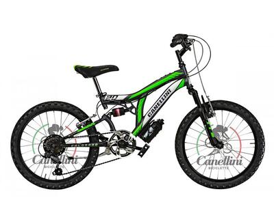 Kinderfahrrad MTB Canellini COLORADO 20" Full Suspension - Titan/Grun