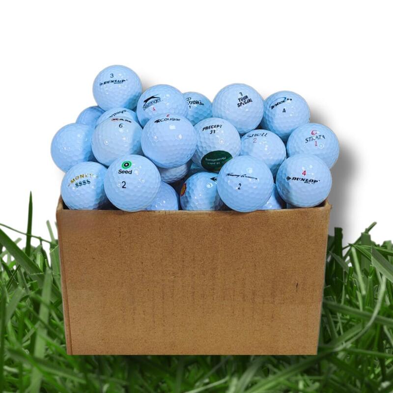 Tweedehands - 50 budget golfballen -A/B- Zeer goede staat