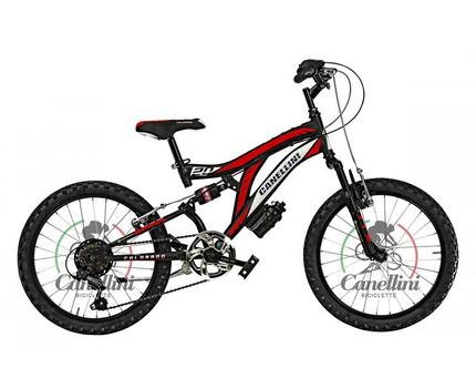 Vélo enfant Canellini COLORADO 20" Titane/Vert tout suspendu 6 vitesses