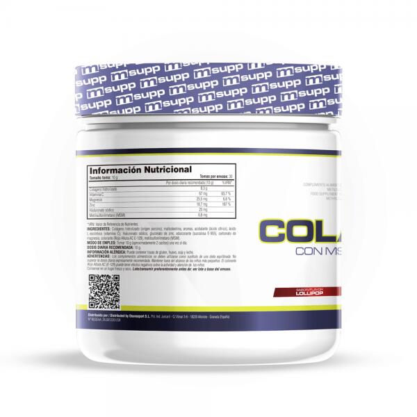 Collagen + MSM - 300g Sucette de MASmusculo 5/6