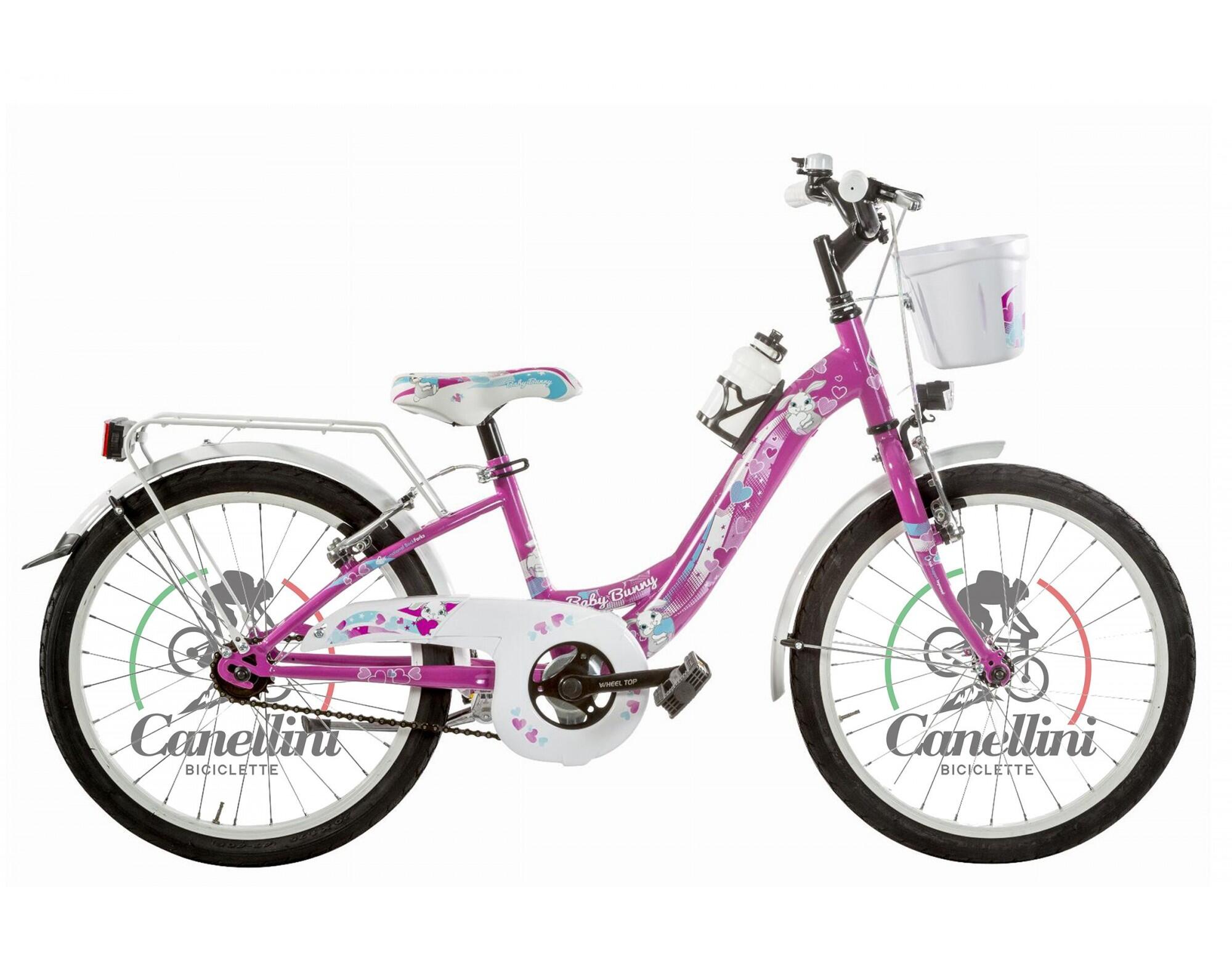 Bicicletă pentru fete Canellini VENERE 20 BABY BUNNY - Fucsia