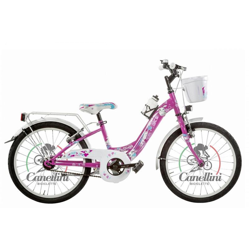 Bicicletă pentru fete Canellini VENERE 20" BABY BUNNY - Fucsia
