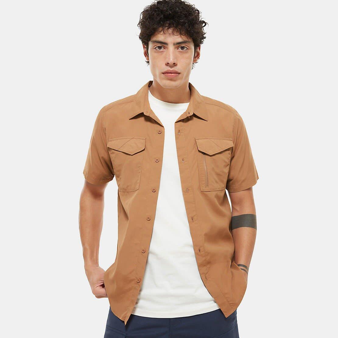 Camisa S/S Sequoia para homem - Cedro castanho 7/7