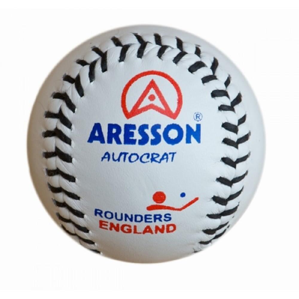 ARESSON Autocrat Leather Rounders Ball (White/Blue)