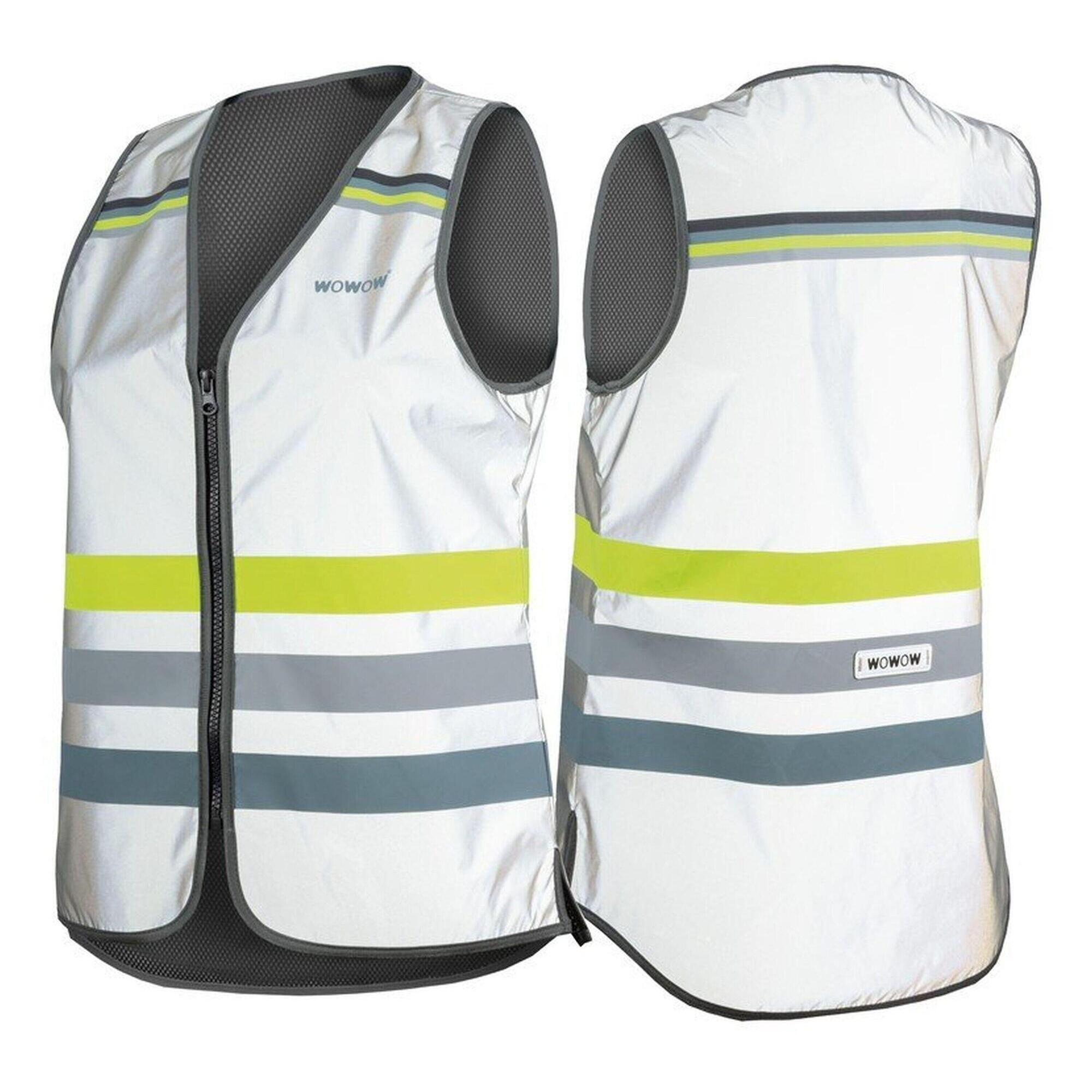 Wowow - Wowow Gilet De Sécurité Lucy Full Reflective Pour Femmes, Blanc - Veste - Gris|jaune|noir - 38 S - Decathlon