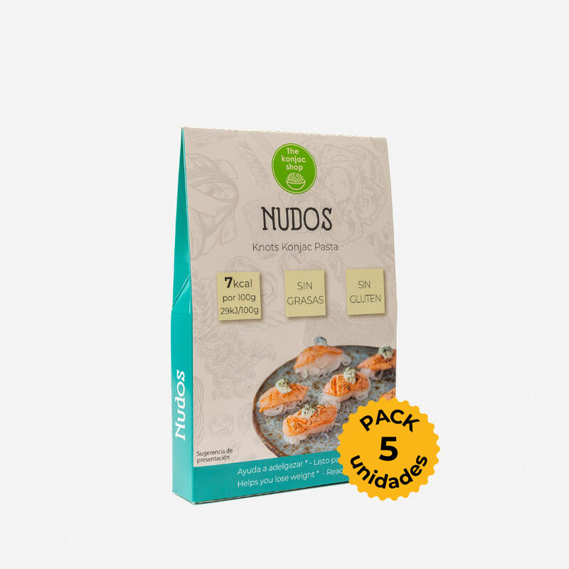 Nudos Pasta de Konjac (Pack 5 unidades)