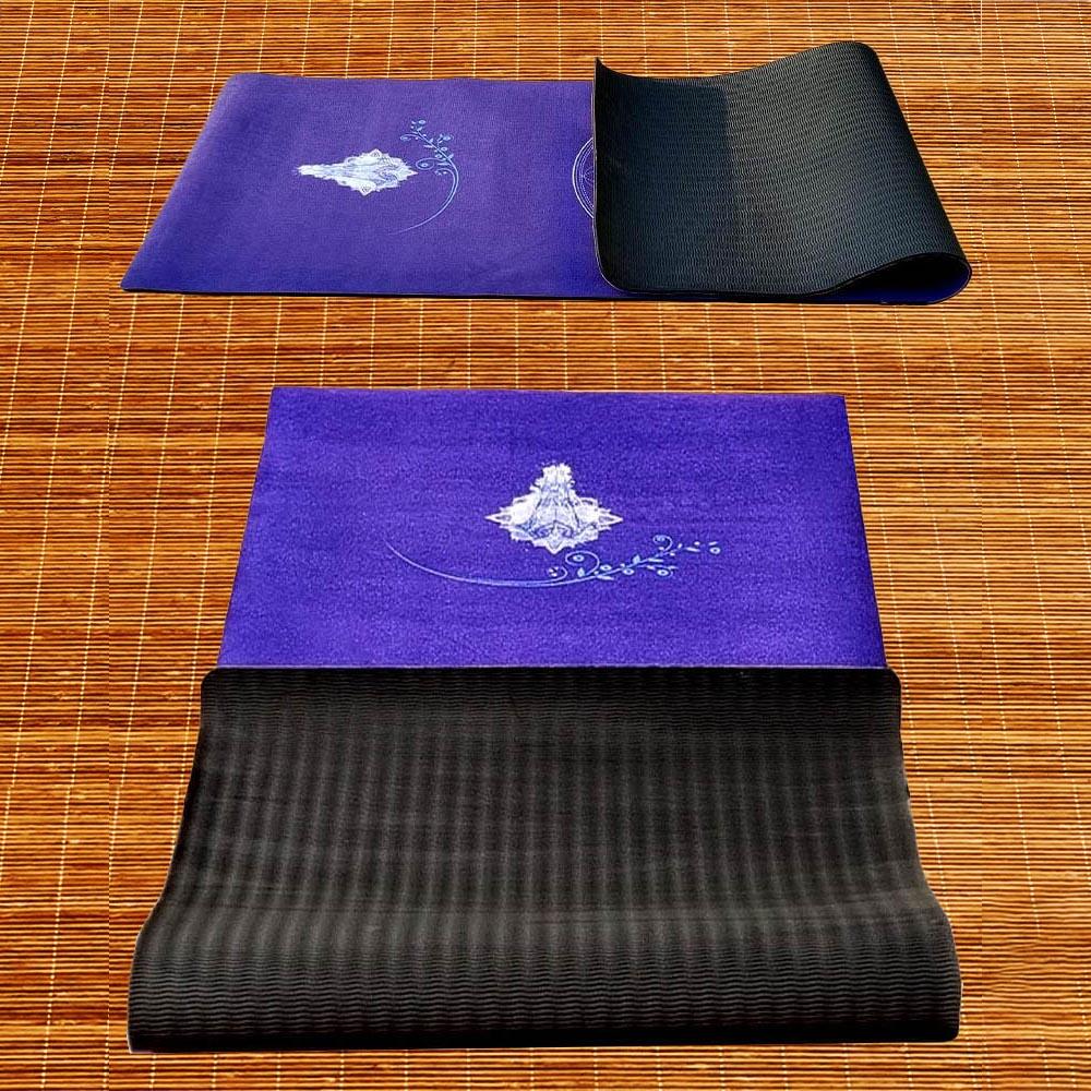 Tapis de yoga new génération conception 3 plis, 6mmx68Cmx1,83m - Namasté Indigo 4/7