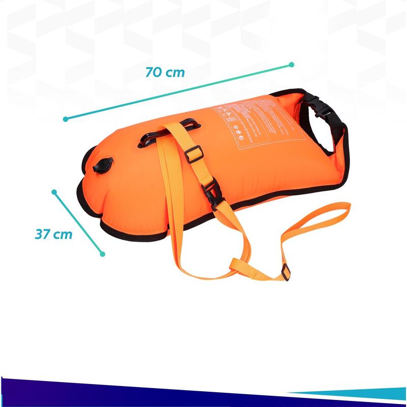 Safe swimmer zwemboei met droogzak - Boei met drybag