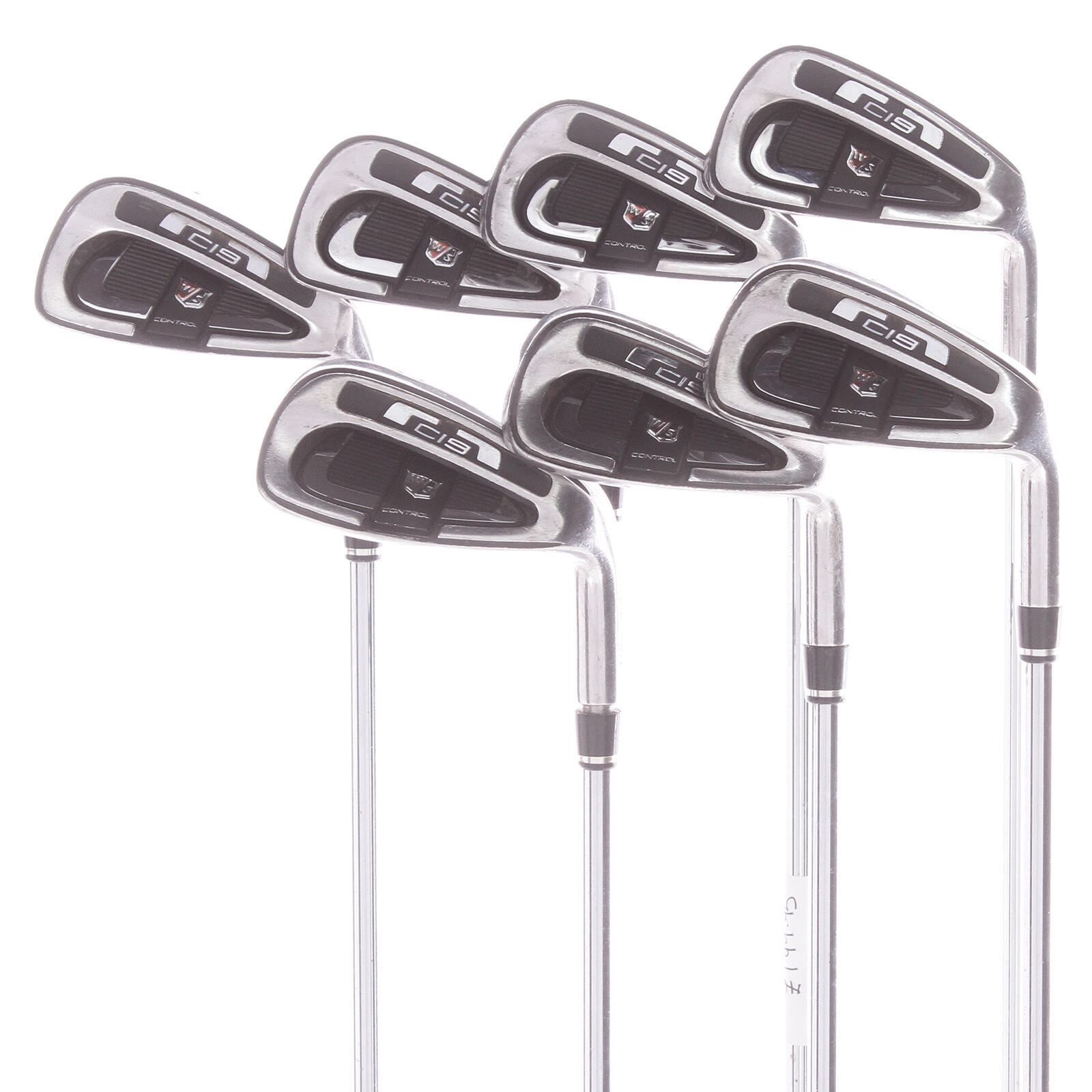 USED - Iron Set 4-PW Wilson Staff Ci9 Steel Uniflex Shaft Right Handed - GRADE B 1/7