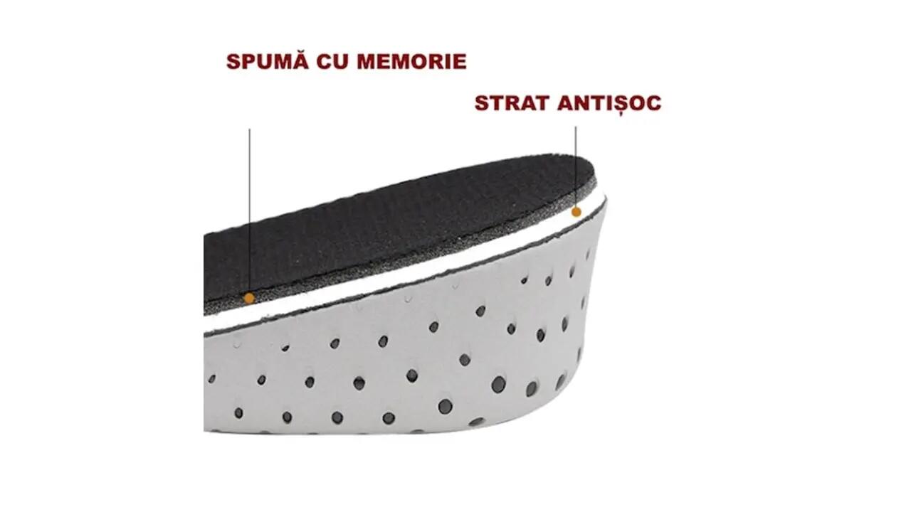 Branturi inaltatoare cu 2 cm, spuma cu memorie, german design, 34-40, ajustabile 3/6