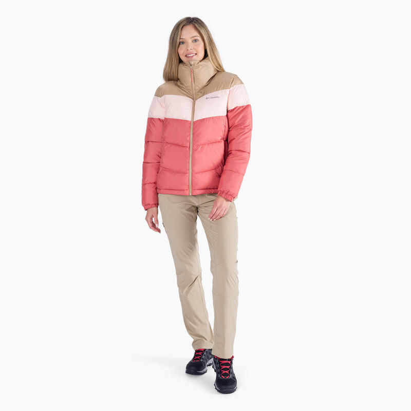 Straßenjacke Puffect Color Blocked Jacket Damen - rot