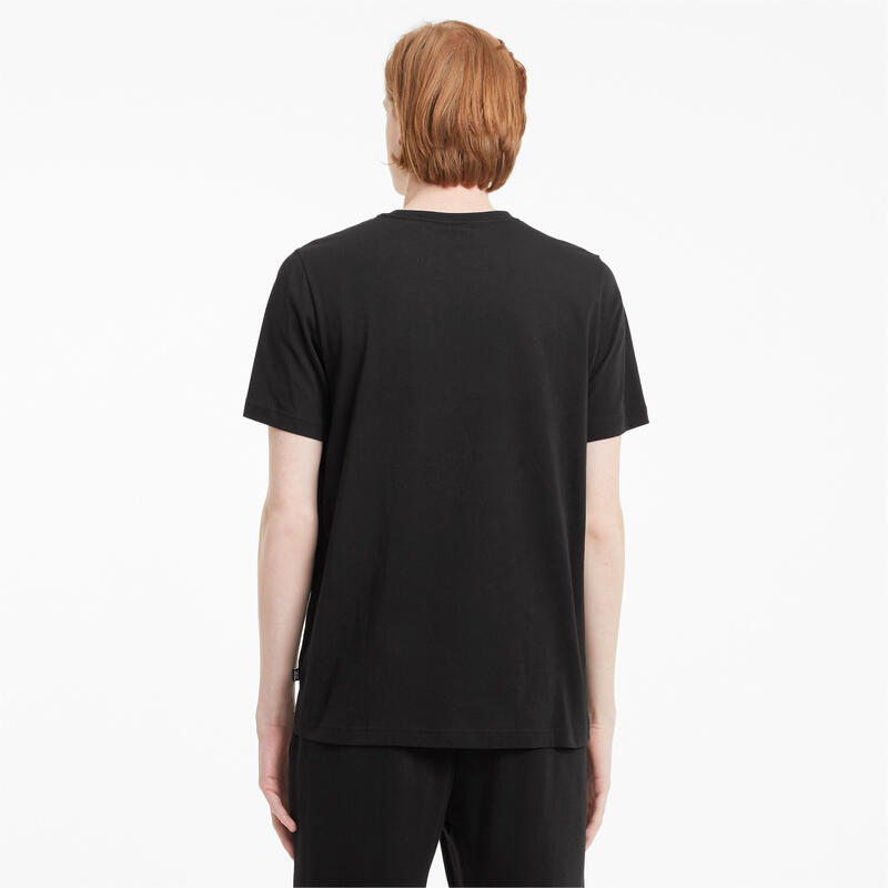 Essentials T-shirt heren met klein logo PUMA Black Cat