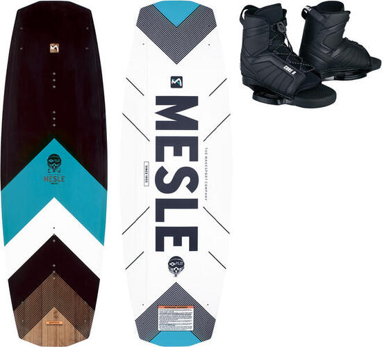 Wakeboard Set Pilot 142 cm mit Core Bindung Boot & Seilbahn Erwachsene