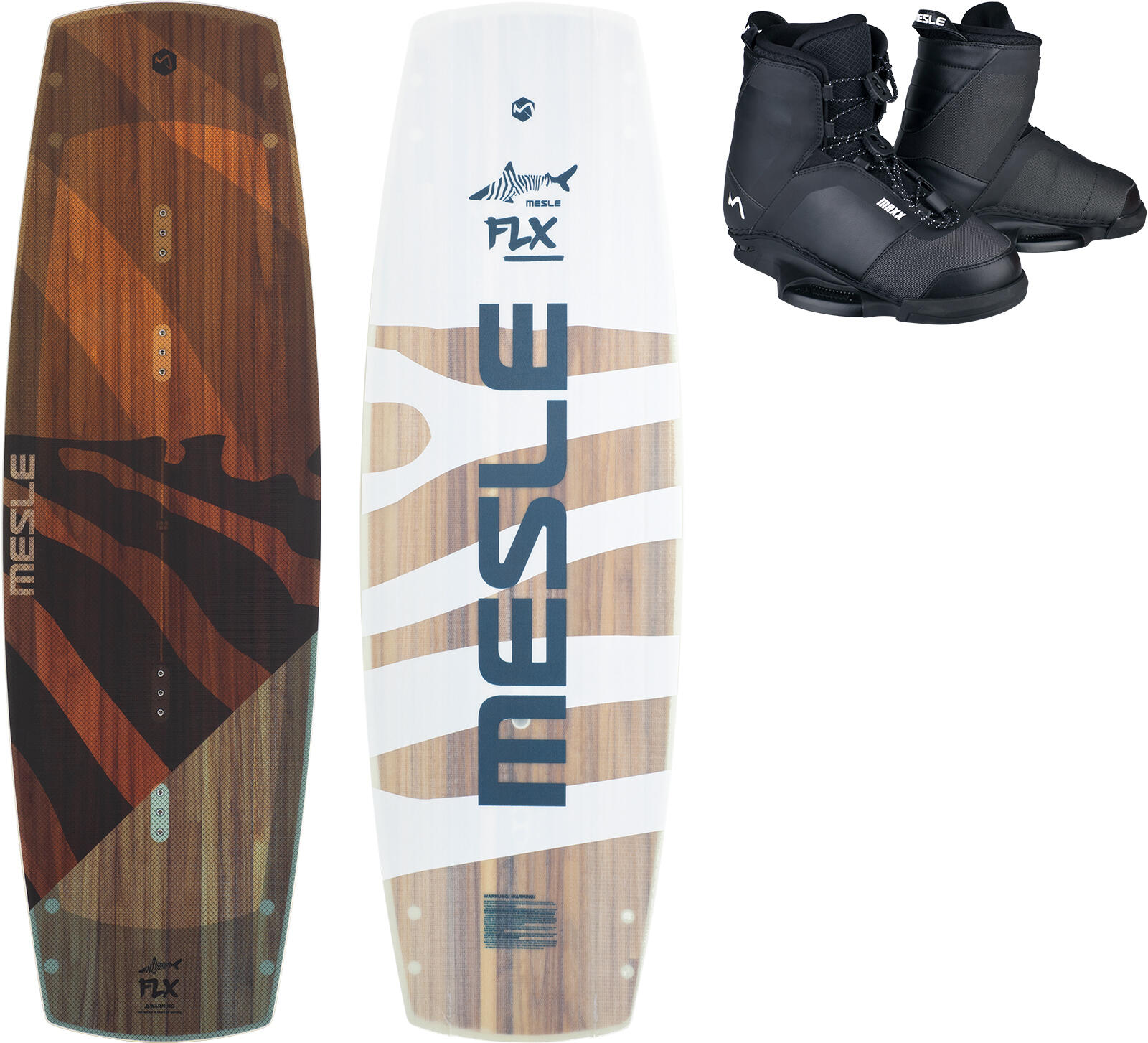 Wakeboard Set FLX 132 cm mit Maxx Bindung Seilbahn Flexboard Kinder 1/2