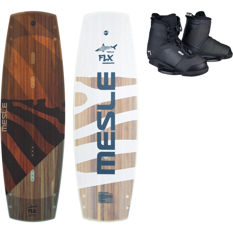 Wakeboard Set FLX 132 cm mit Maxx Bindung Seilbahn Flexboard Kinder