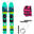 Wasserski Set Wakestar 118 cm mit Leine Schwimmweste Kinder berry