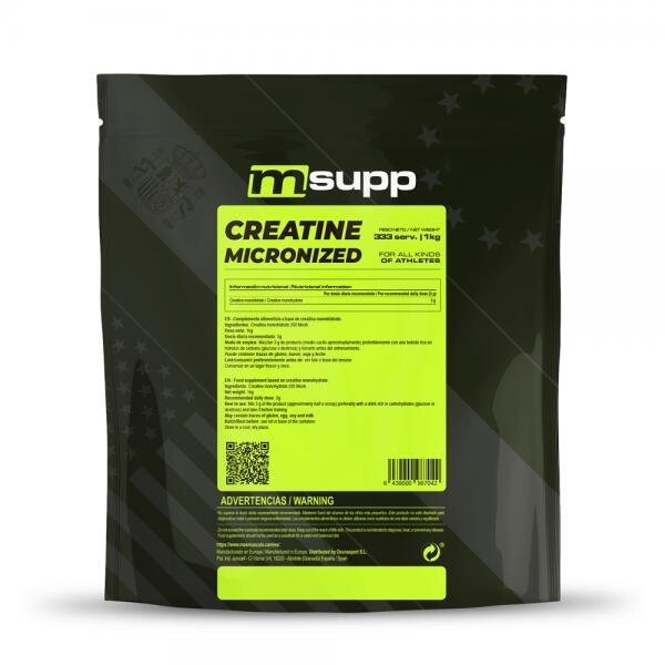 Creatina Micronizada 200 Mesh - 1Kg Neutro de MASmusculo Fit Line