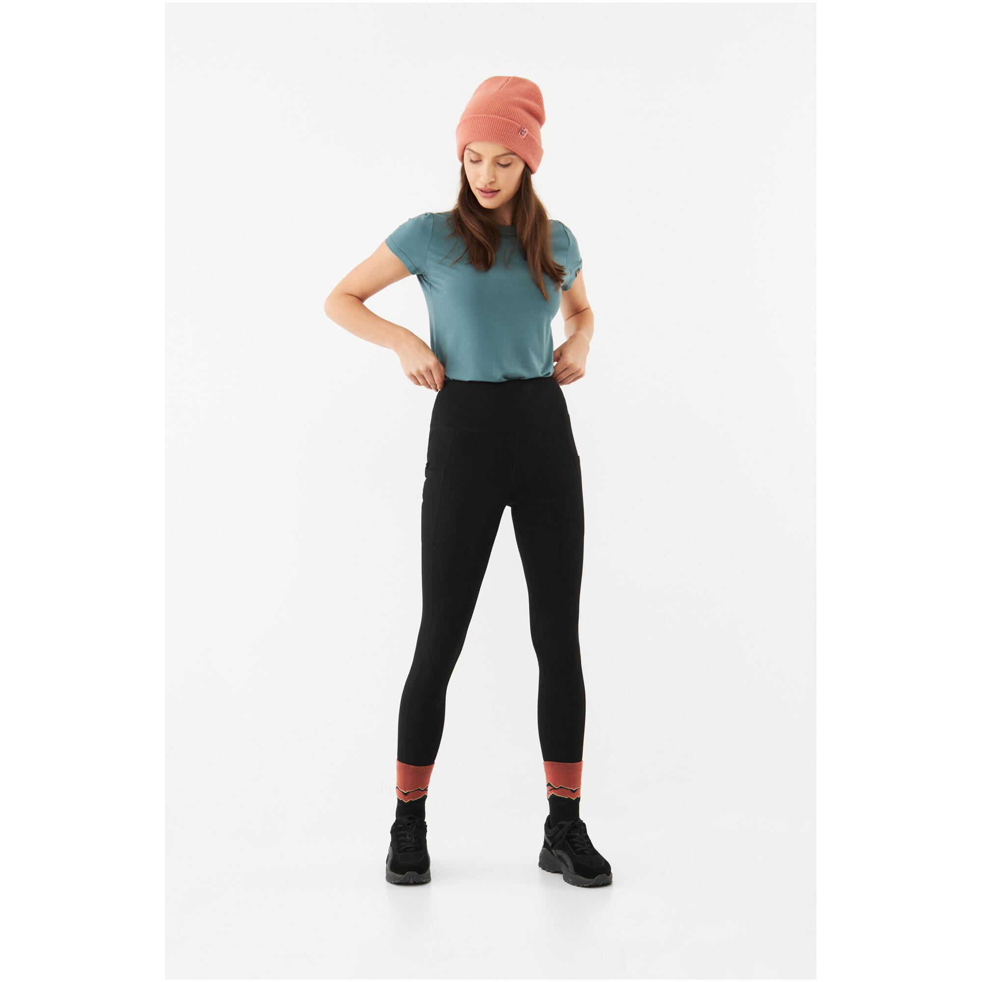 Legginsy damskie Viking Lasala Bamboo czarne 3/7