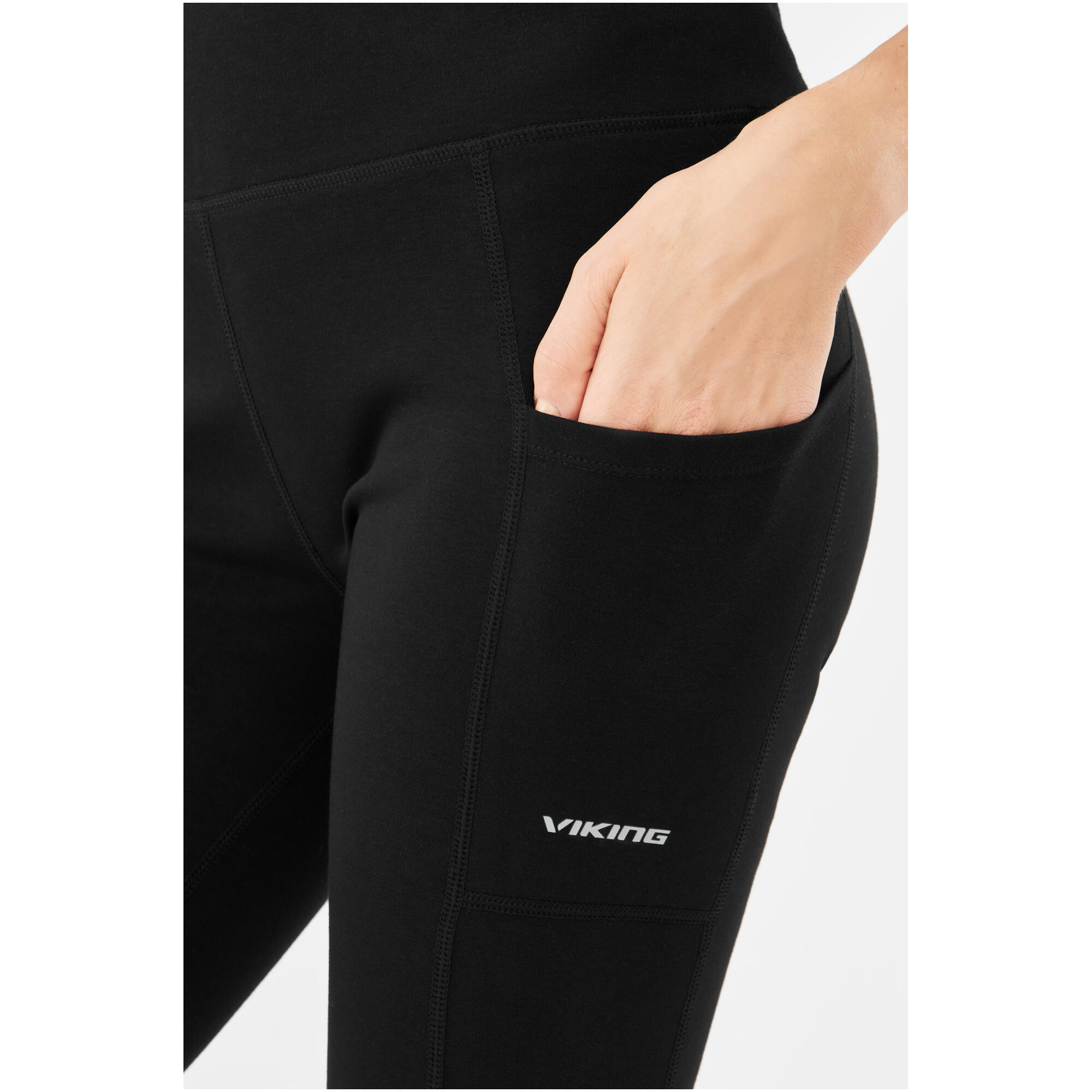 Legginsy damskie Viking Lasala Bamboo czarne 6/7