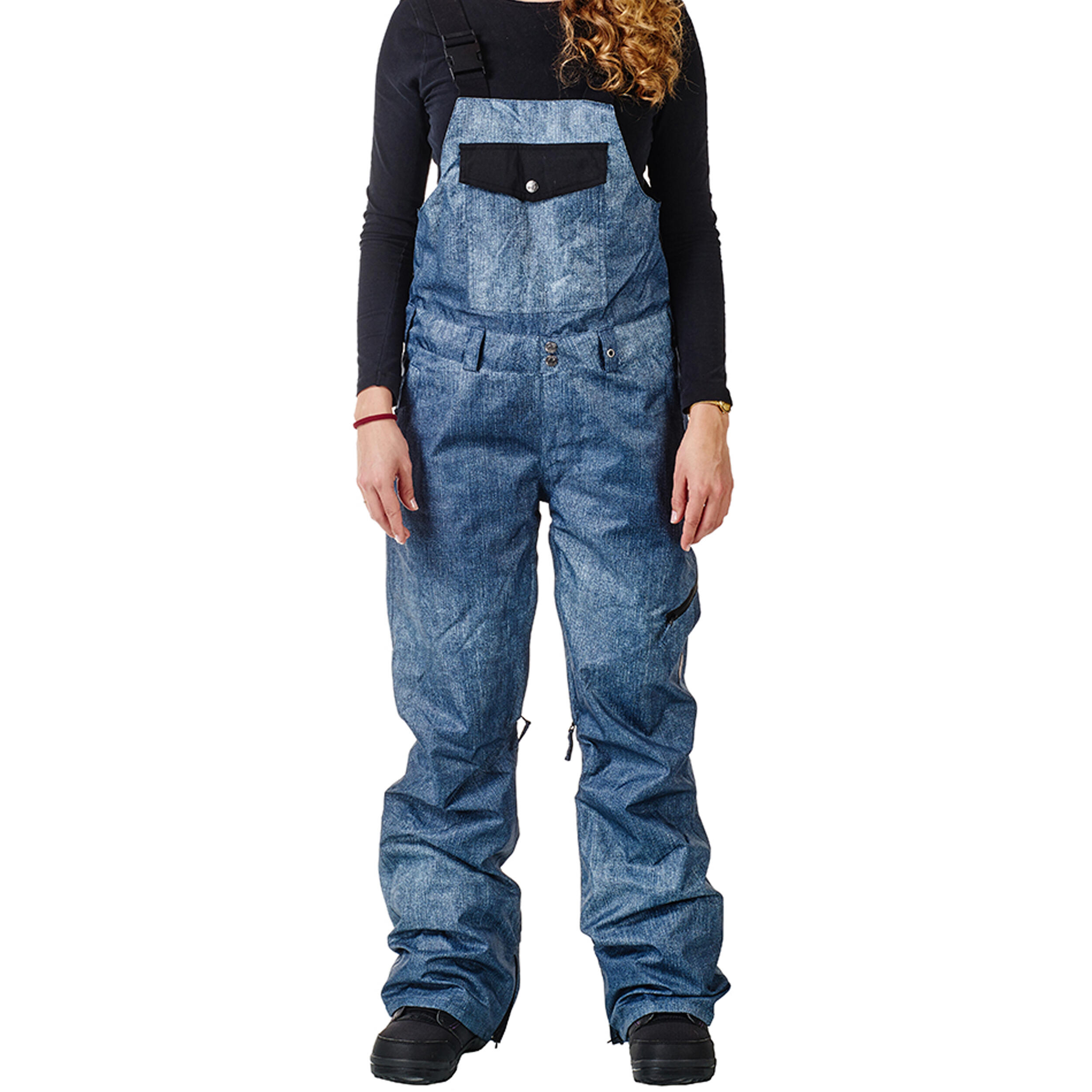 LIGHT BOARD CORP Ski-/Snowboardhose Damen - Leela black denim