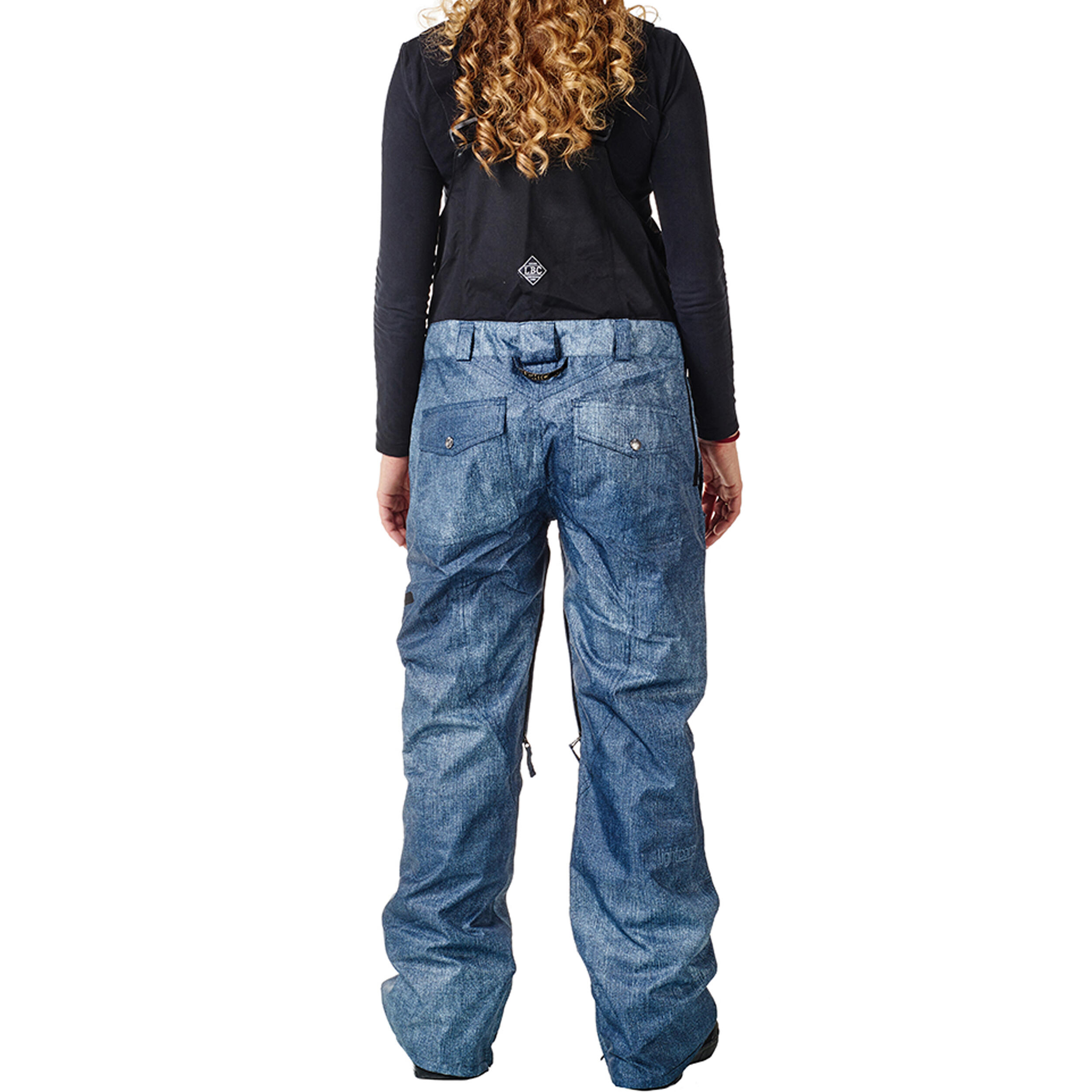 Ski-/Snowboardhose Damen - Leela black denim 4/7