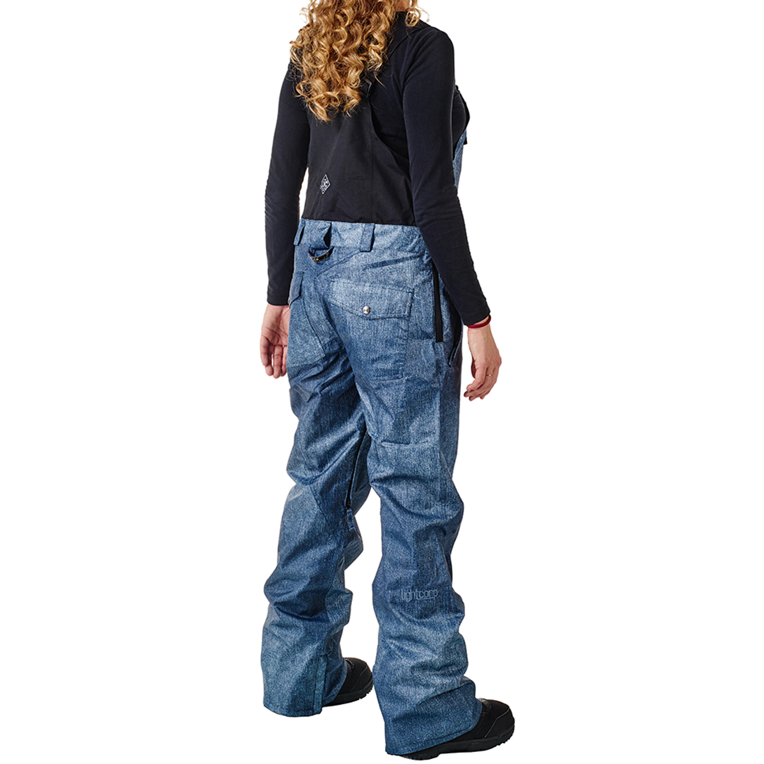 Ski-/Snowboardhose Damen - Leela black denim 3/7