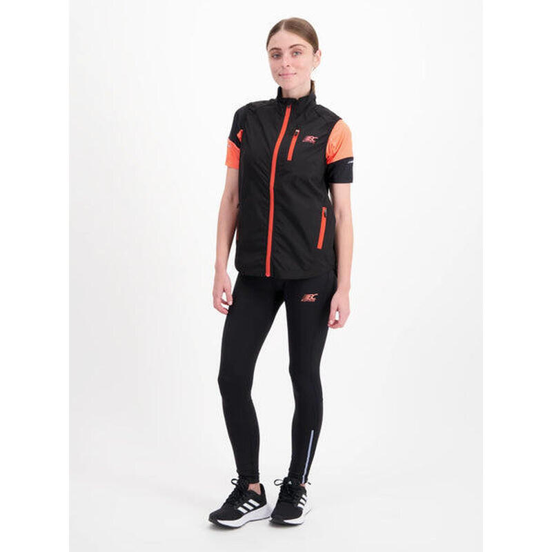 Coupe-vent de running sans manches Vicky - Noir - Femme