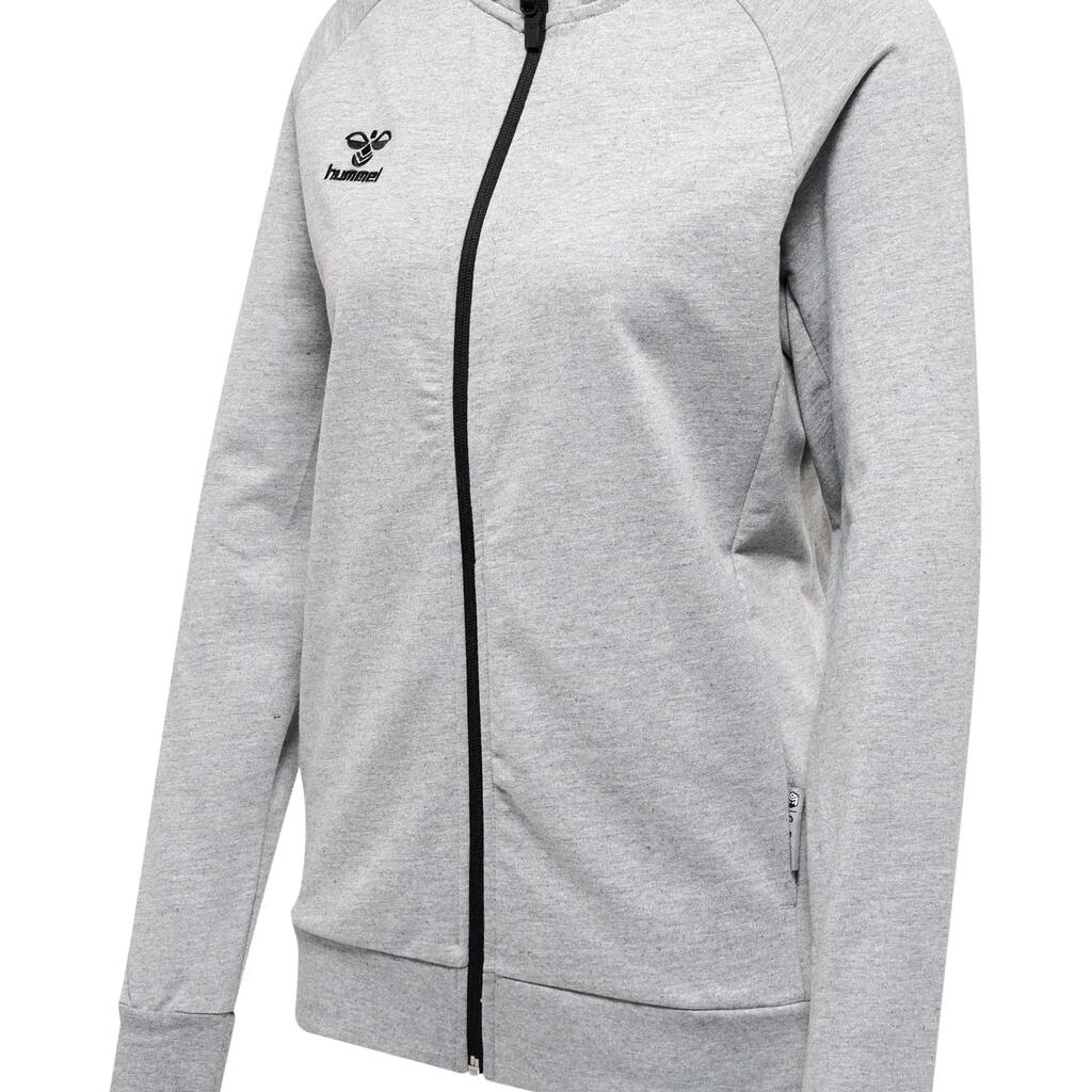 Women's cotton zipped-up tracksuit jacket Hummel Move Grid