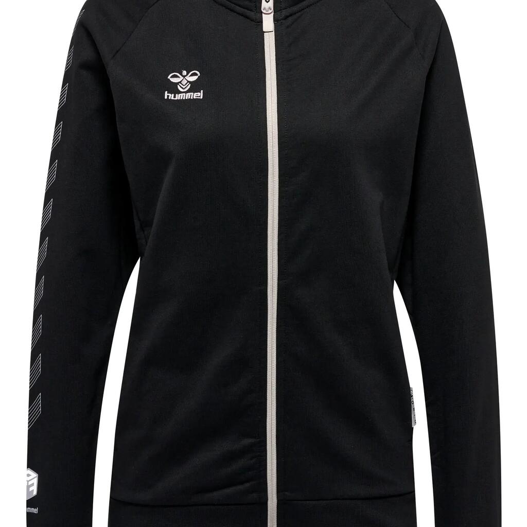 Women's cotton zipped-up tracksuit jacket Hummel Move Grid