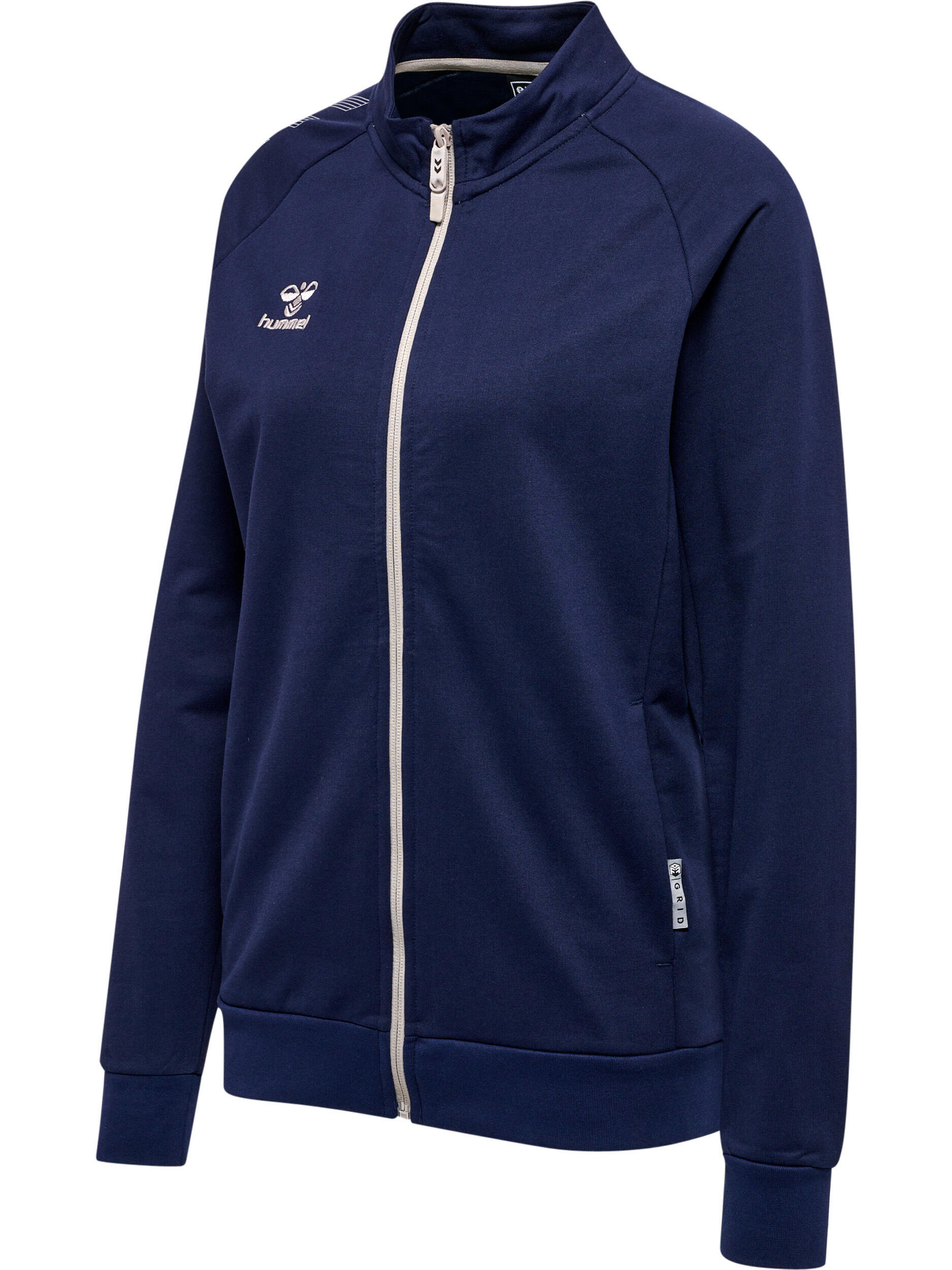 Casaco de fato de treino para desporto de algodão feminino com fecho de correr H 4/4