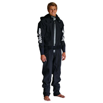 SUP Trockenanzug Frontzip schwarz