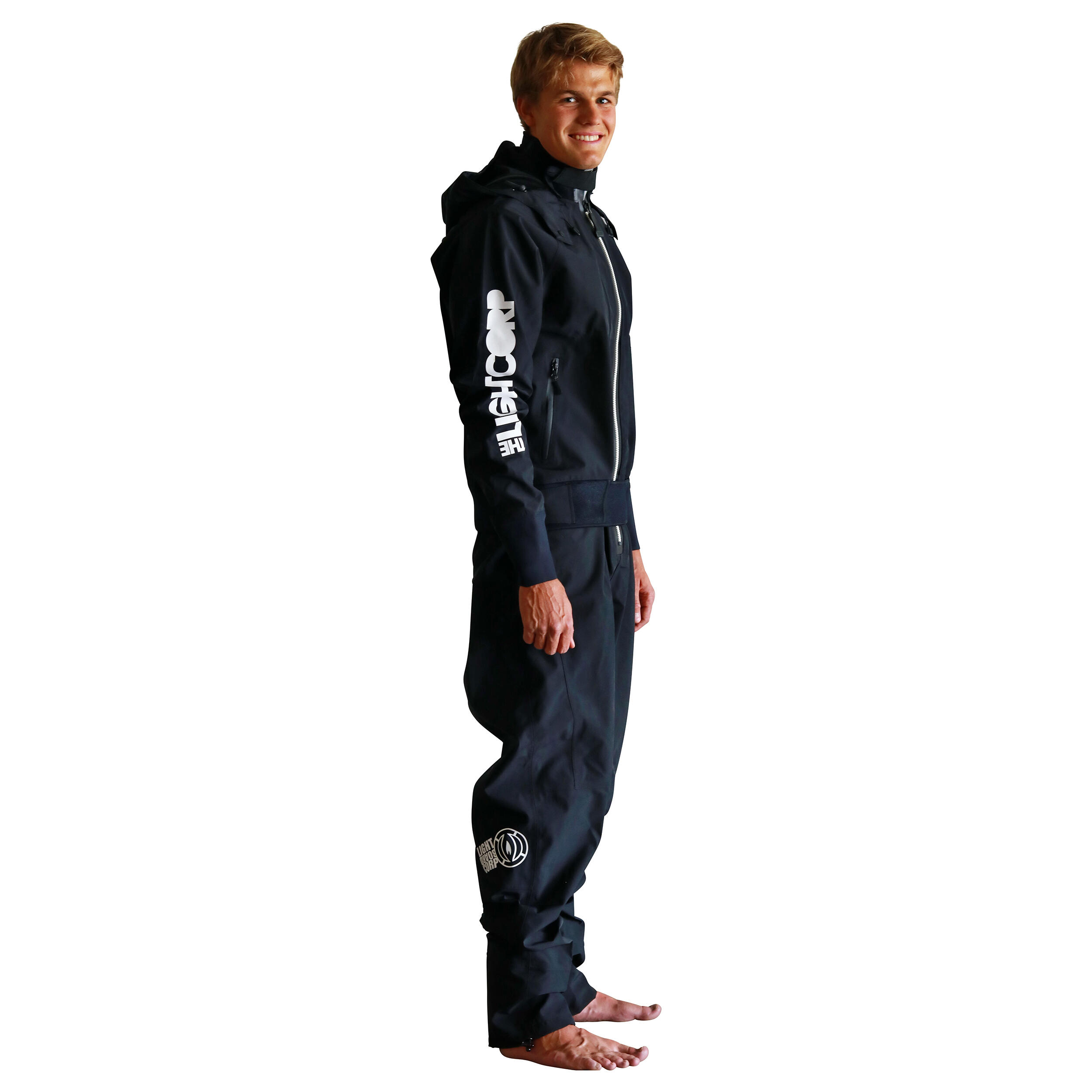 SUP Trockenanzug Frontzip schwarz 2/7