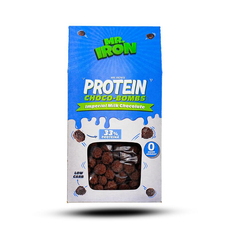 Praline (ChocoBombs) cu 33% Proteina si Fara Zahar sau Gluten Ciocolata cu Lapte