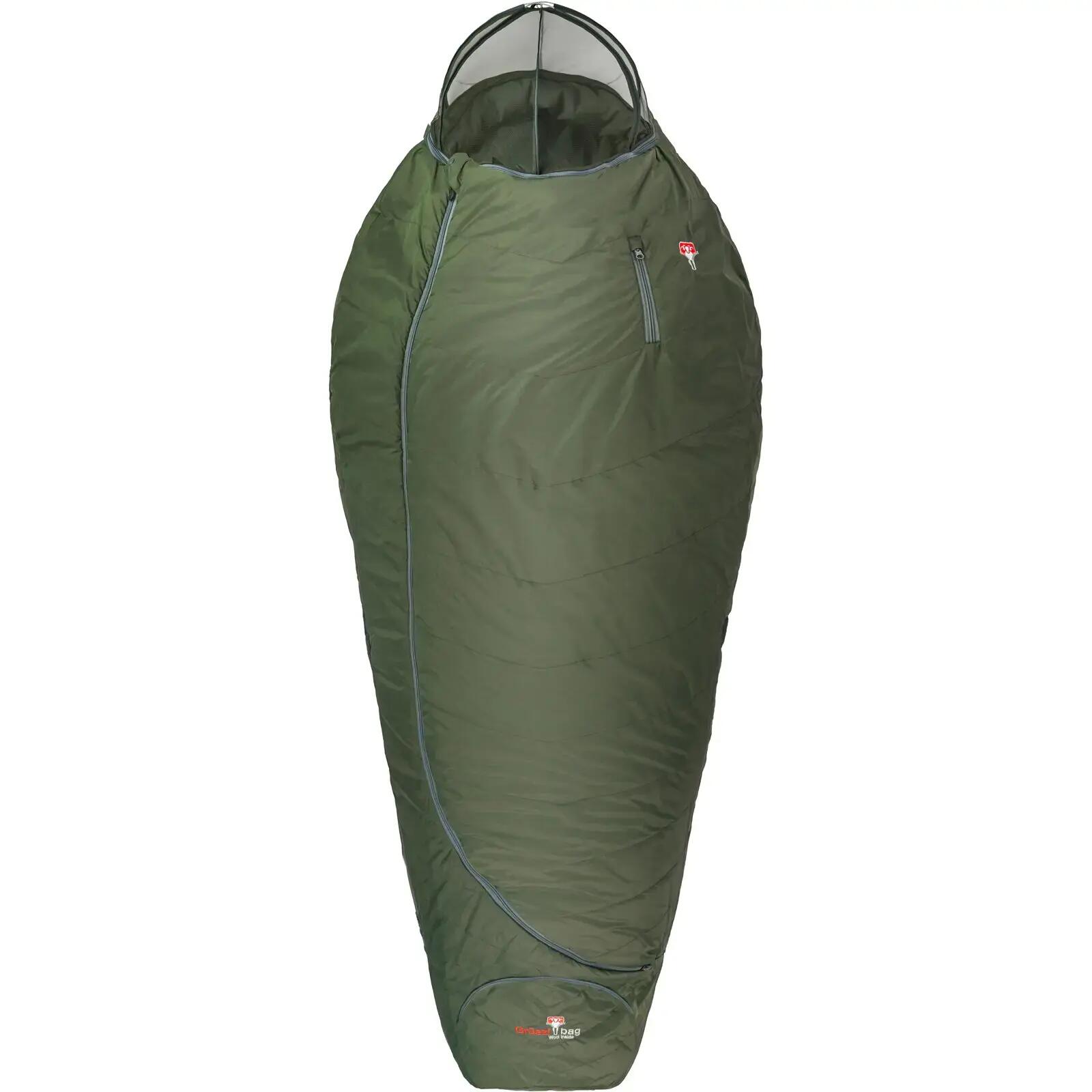 Wollschlafsack Wolle Survival Ice XXL Wide greenery 1/7