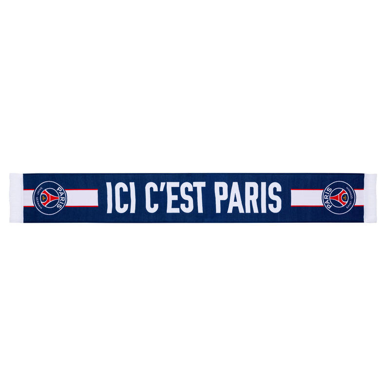 Cachecol de adepto do PSG "Ici c'est Paris"