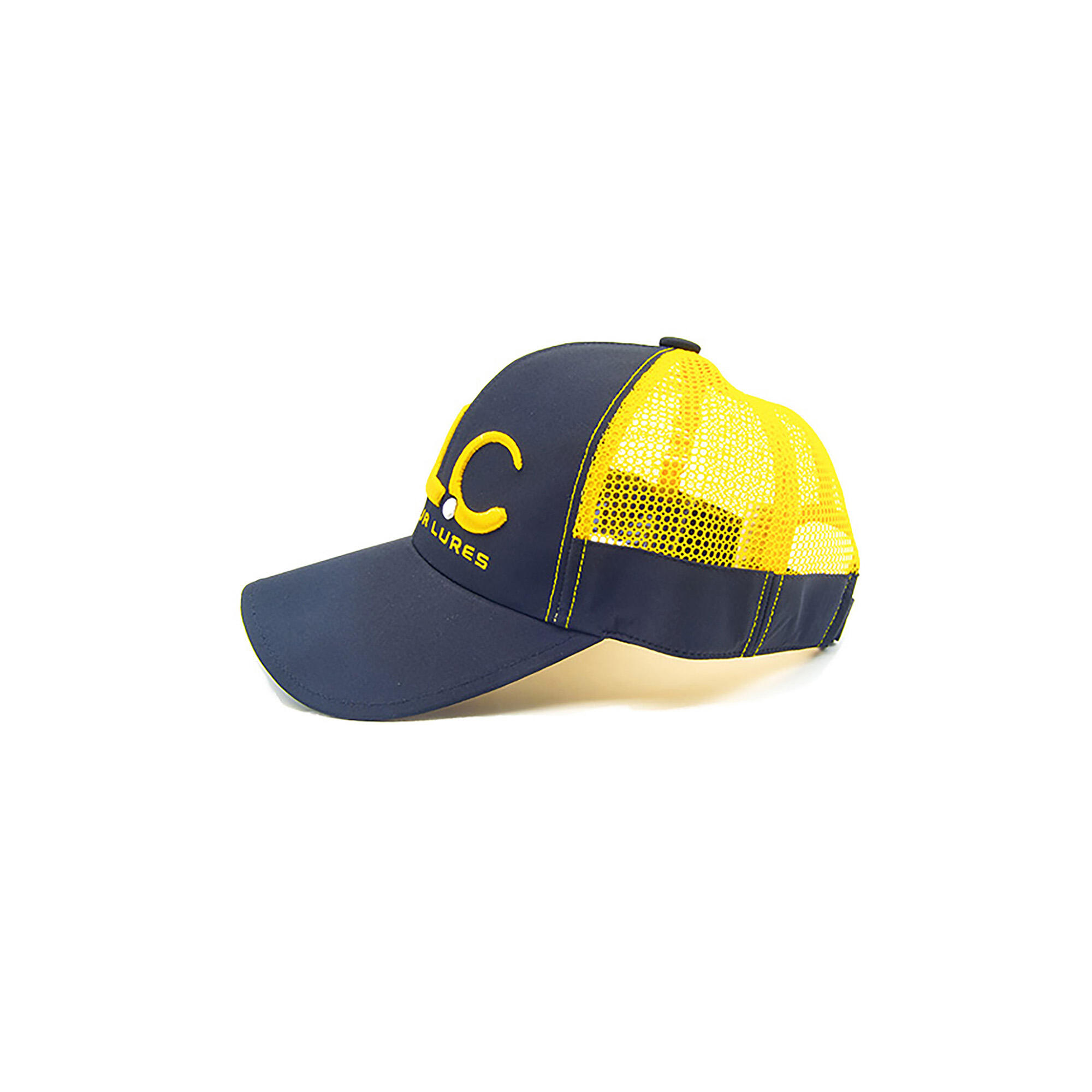Gorra JLC Make Your Lures Visera Curvada Rejilla Niño 52-54 cm Negra-Amarilla 4/5